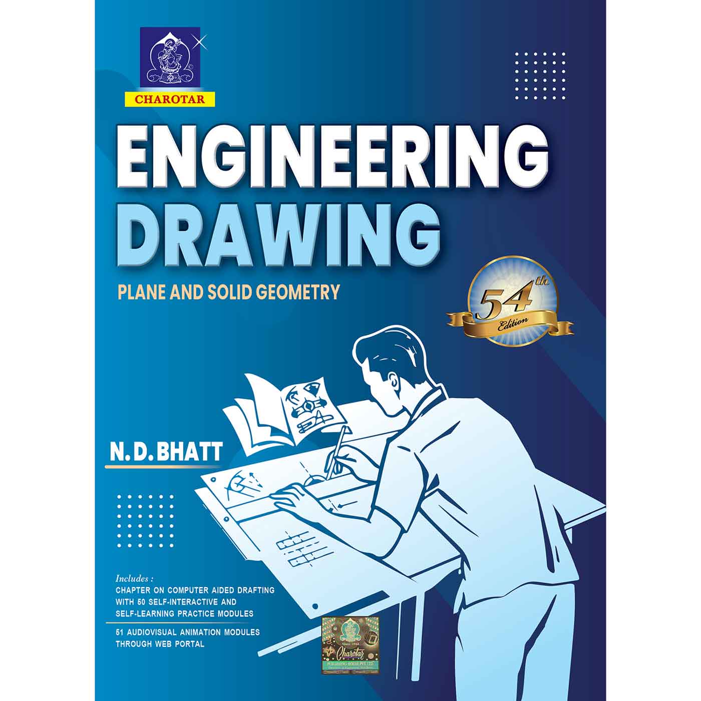 Textbook of Engineering Drawing (Sem 1 & 2) | Computech Publications Ltd.
